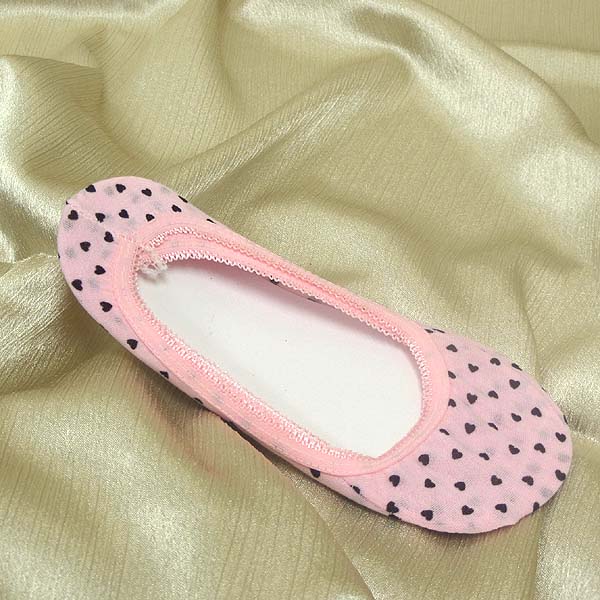 Dot print in door no show socks