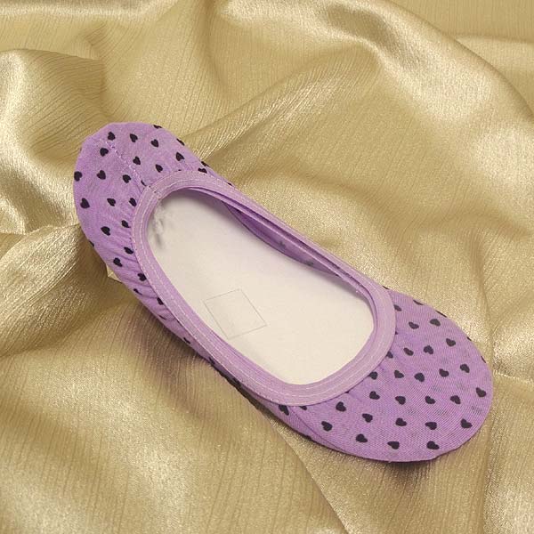 Dot print in door no show socks