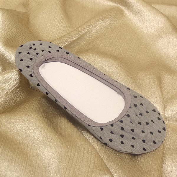 Dot print in door no show socks