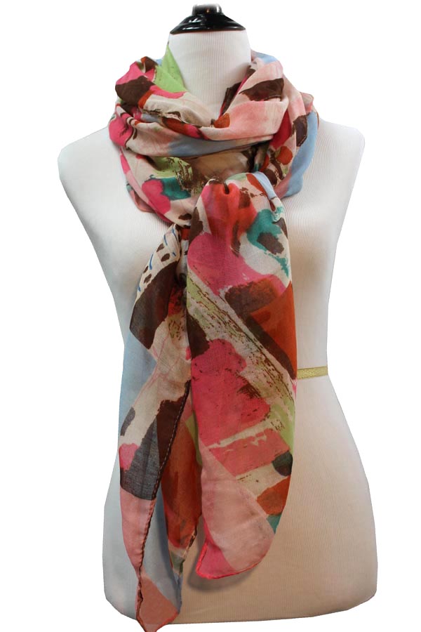 Stroke paint scarf