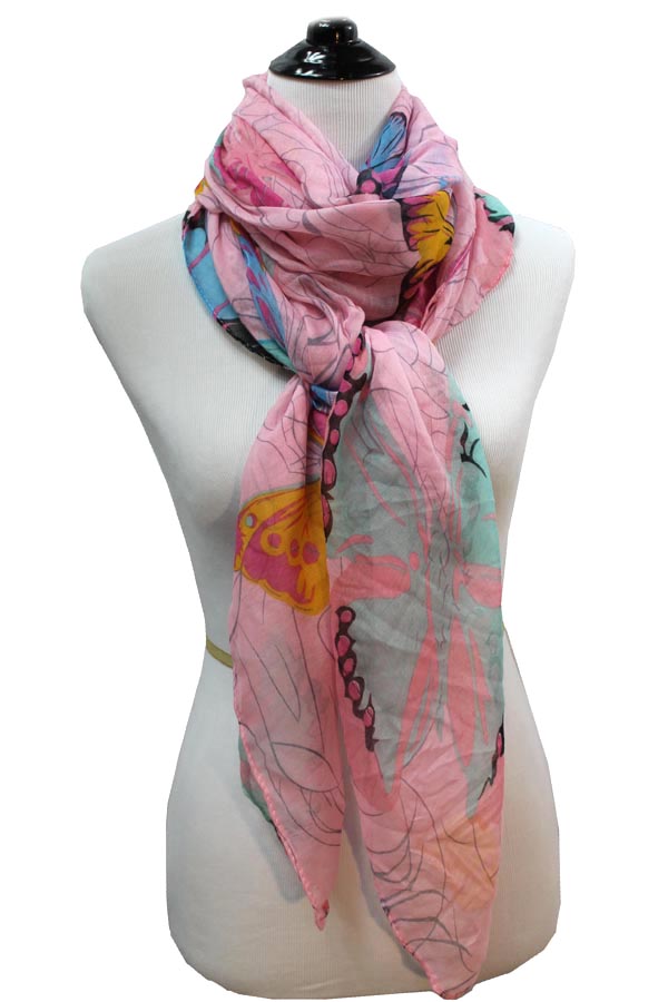 World of butterfly scarf