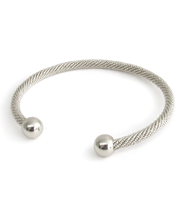 Casting metal cuff bangle - brass