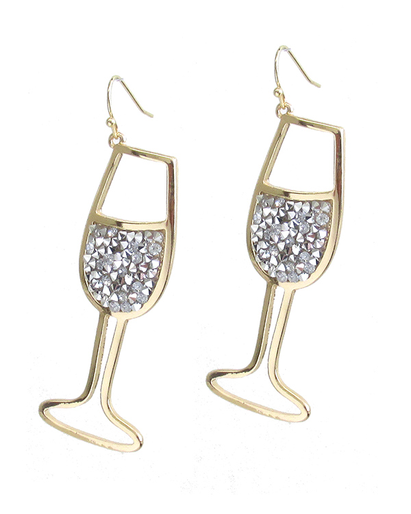 WINE GLASS EARRING