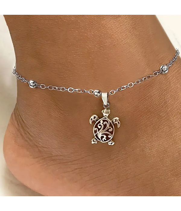 Turtle anklet