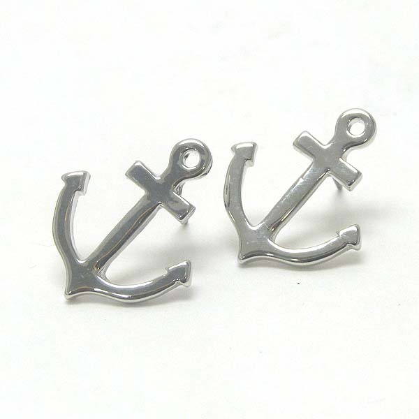 Premier electro plating metal anchor stud earring