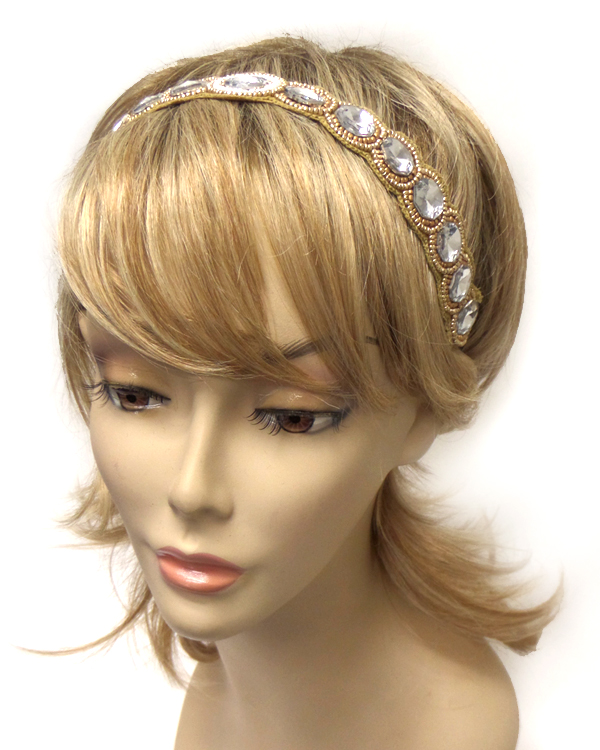 Handmade multi stones headband