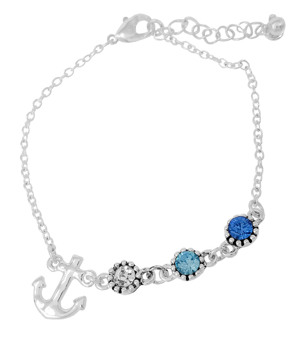 SEALIFE THEME CHAIN BRACELET - ANCHOR