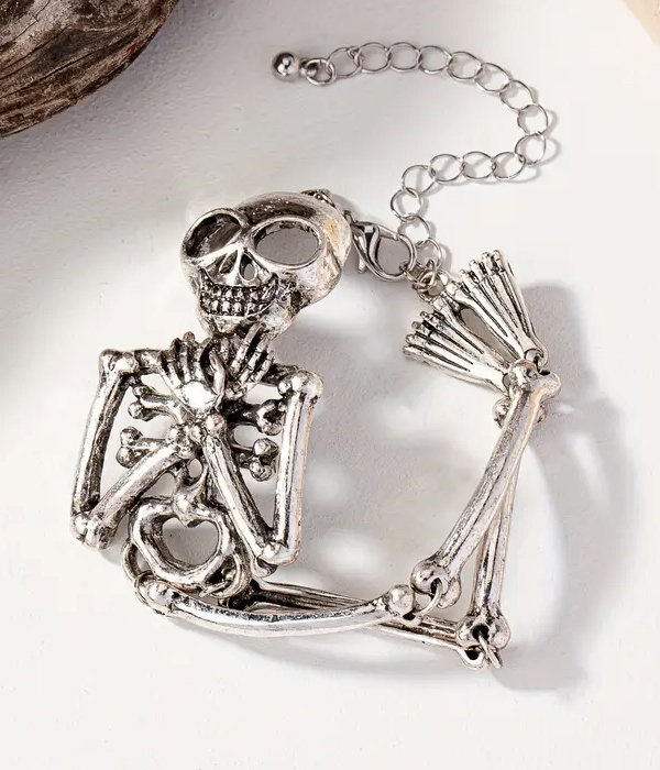 Vintage skull skeleton bracelet