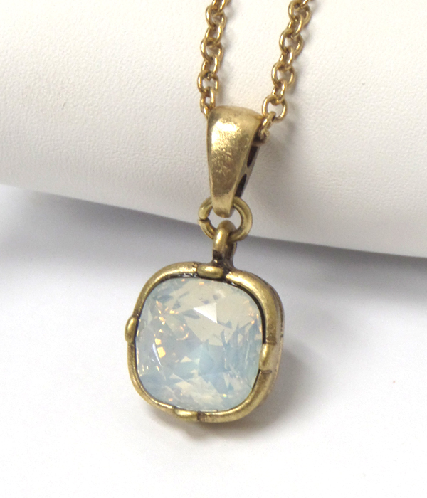 Catherine popesco inspired crystal pendant necklace