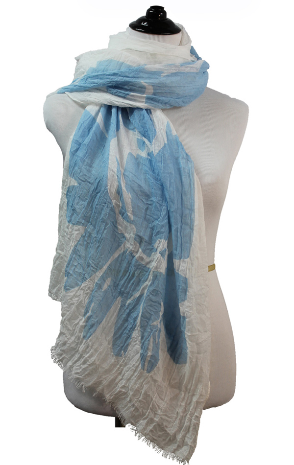 100% viscose summer bloom scarf