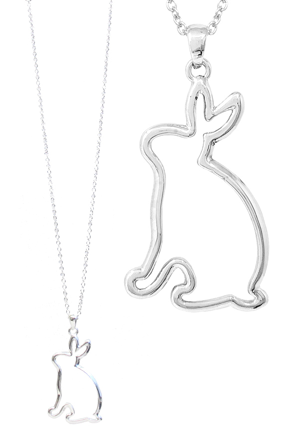 EASTER BUNNY PENDANT NECKLACE