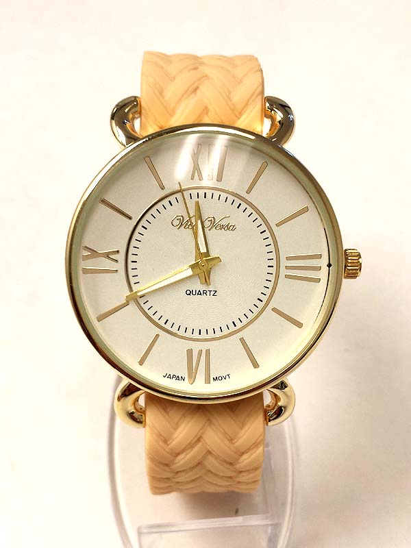 Modern design silicon jelly band watch