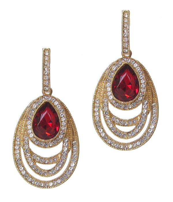 Luxury class austrian crystal party earring