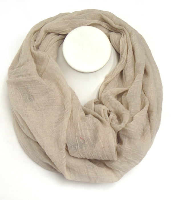 Plain pastel color infinity scarf