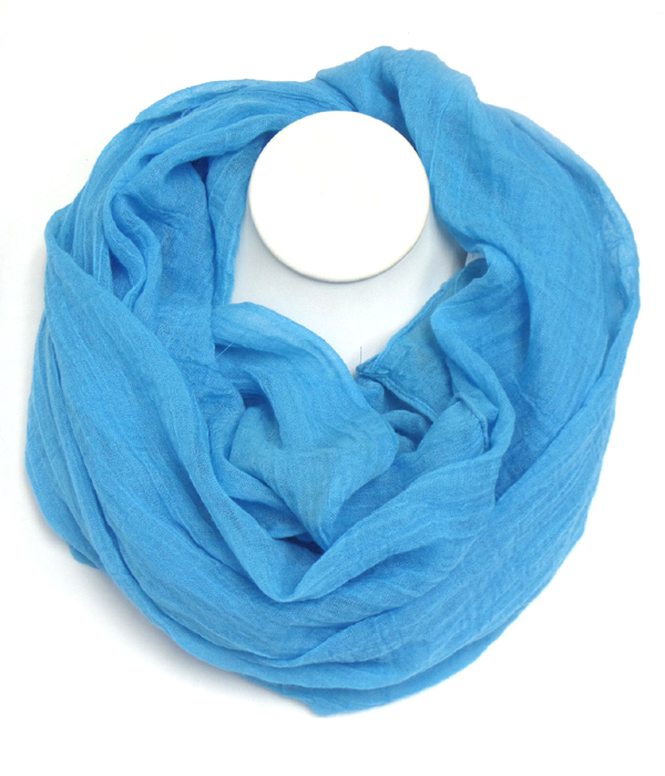 Plain pastel color infinity scarf