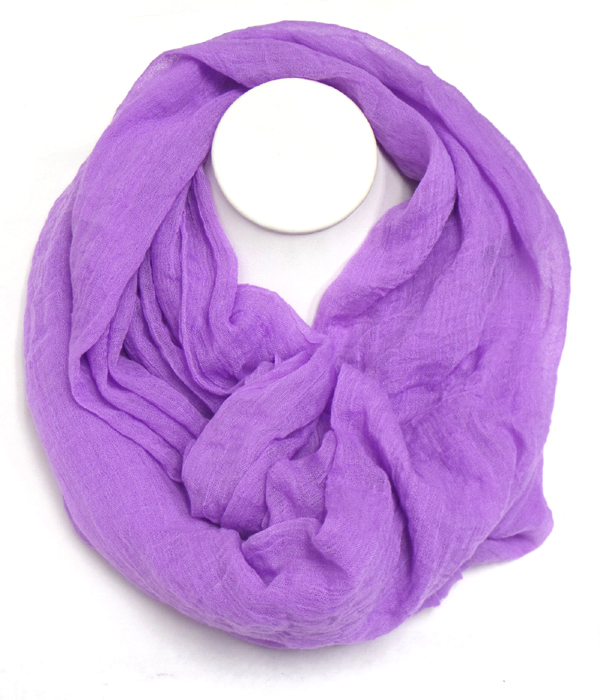 Plain pastel color infinity scarf