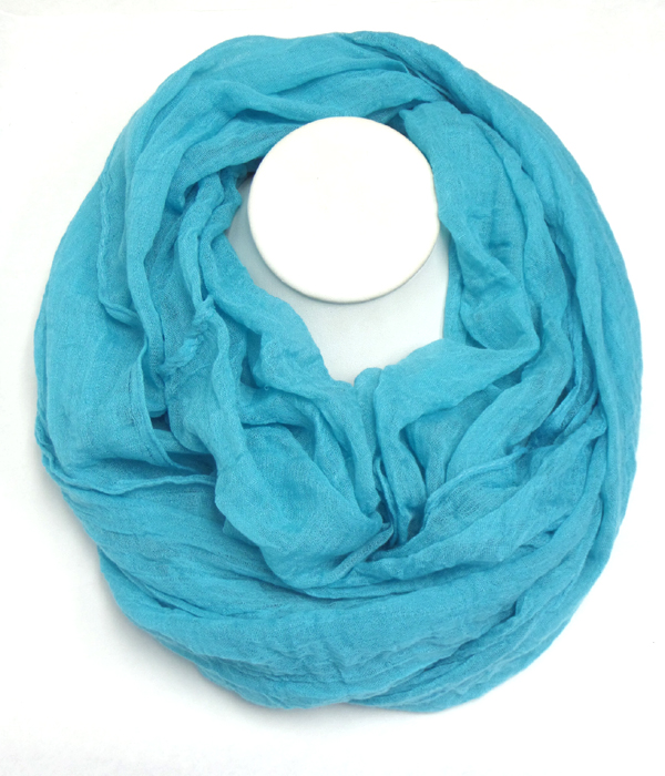 Plain pastel color infinity scarf