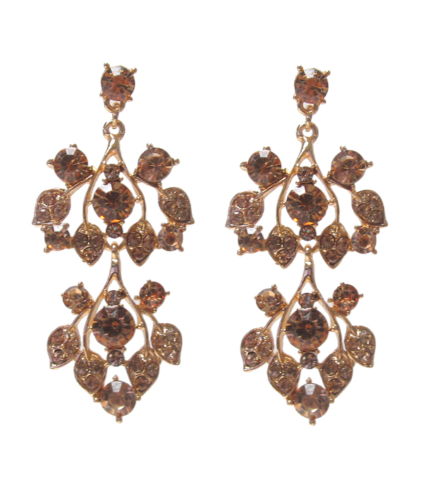 Luxury class austrian crystal party earring
