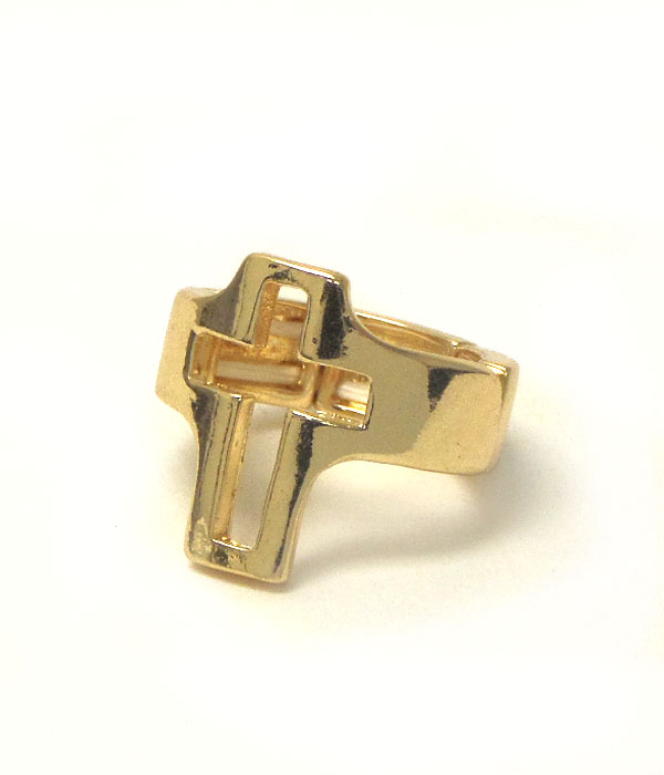 Metal cross stretch ring