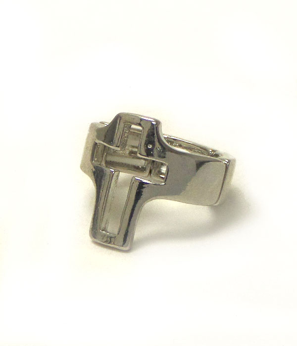 Metal cross stretch ring