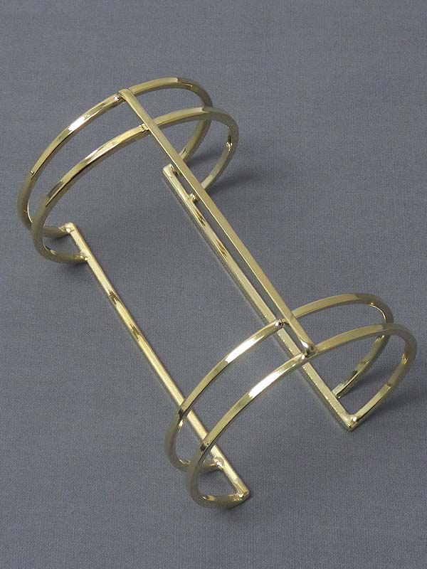 Electro plating long metal stick bangle bracelet