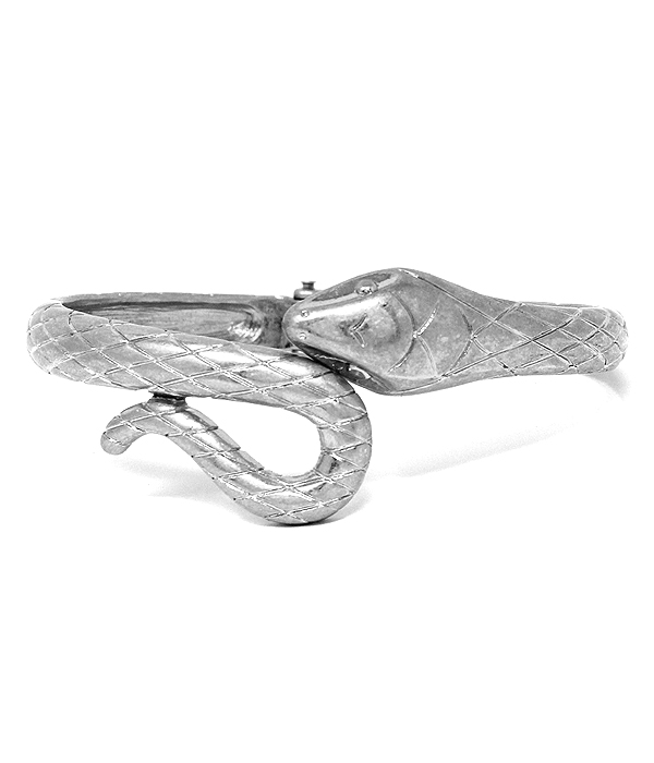 Snake hinge bangle bracelet