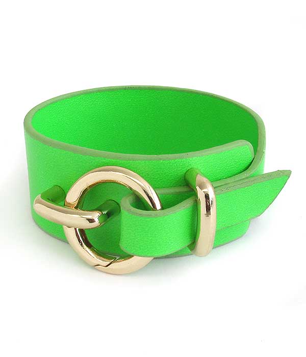 Leathette belt bracelet