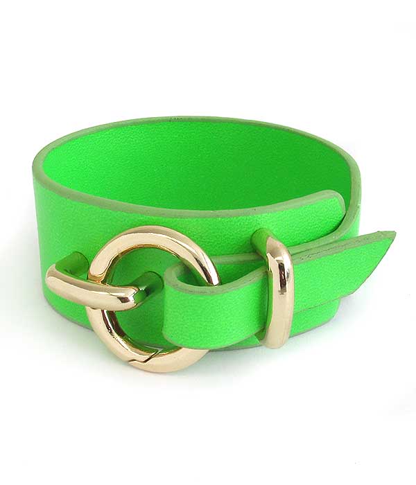 LEATHETTE BELT BRACELET