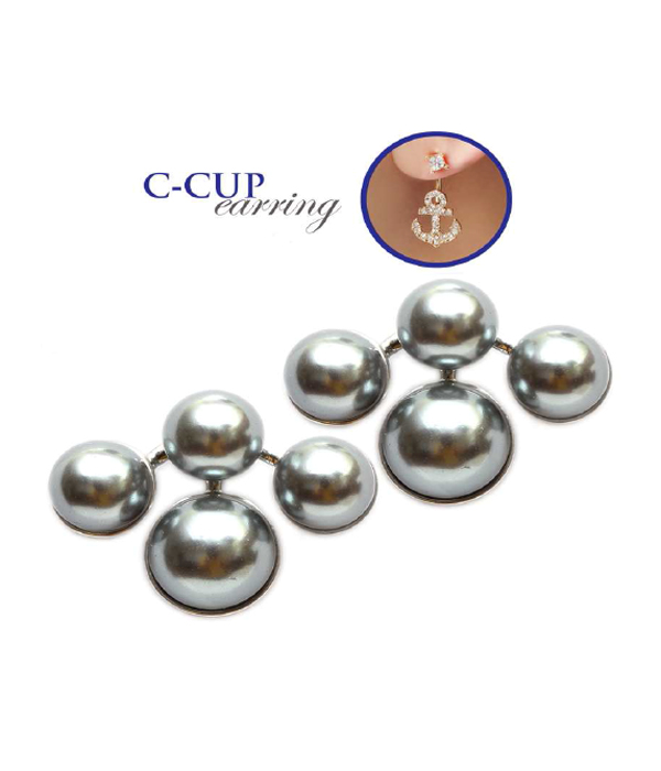 Pearl ear jacket earring