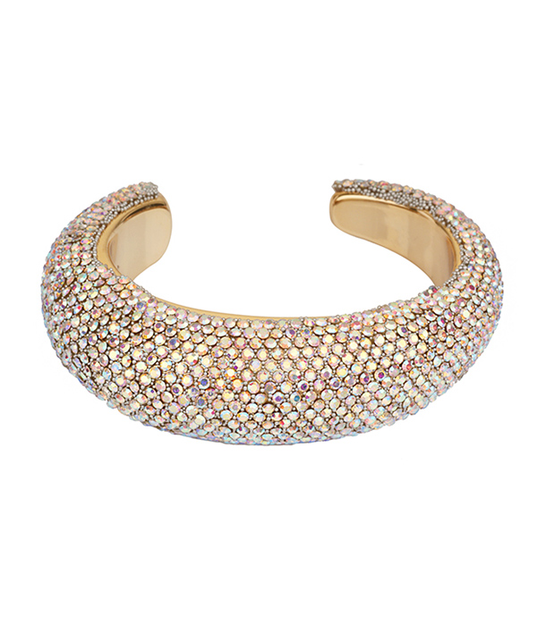 Chunky rhinestone bangle braclelet