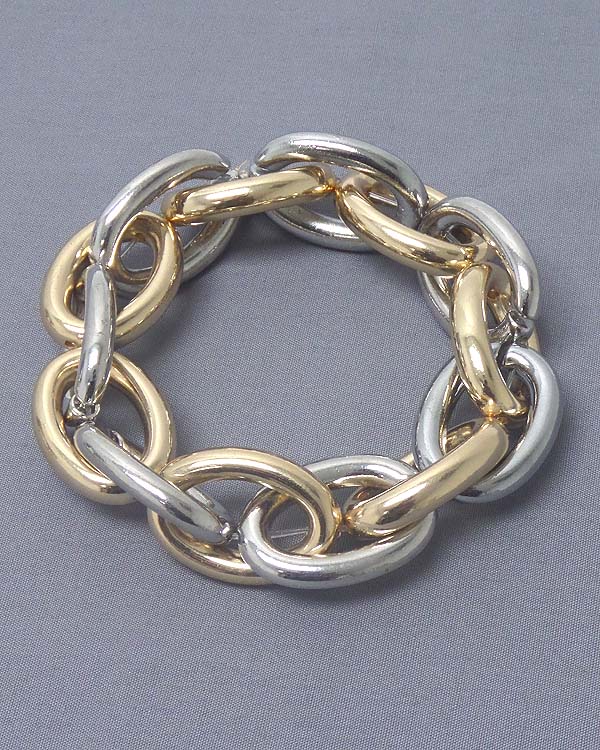 Thick chain stretch bracelet