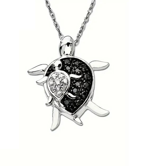 Sealife theme turtle necklace