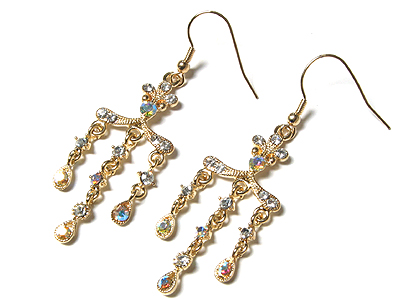 Crystal chandelier earring