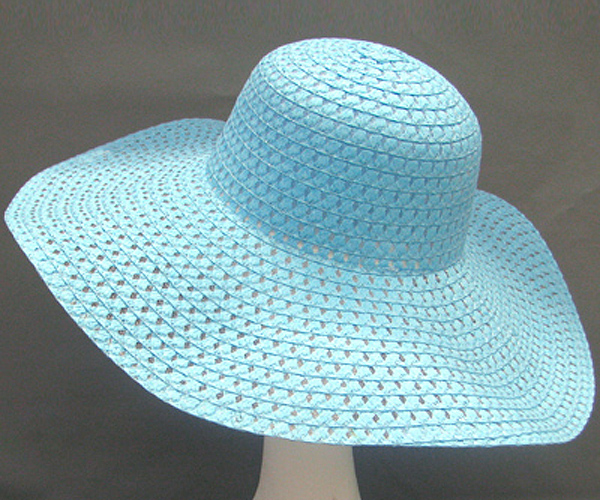 100% paper straw vivid crisscross hat