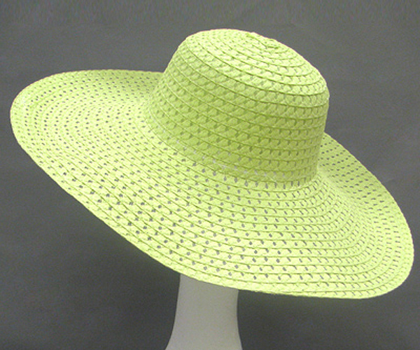 100% paper straw vivid crisscross hat