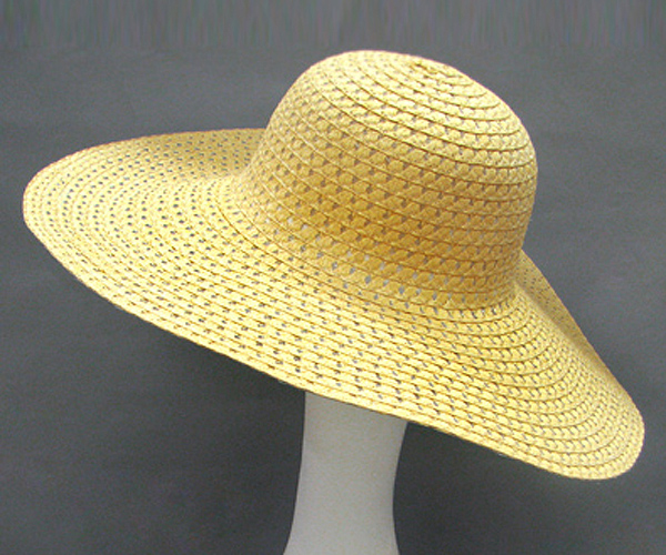 100% paper straw vivid crisscross hat