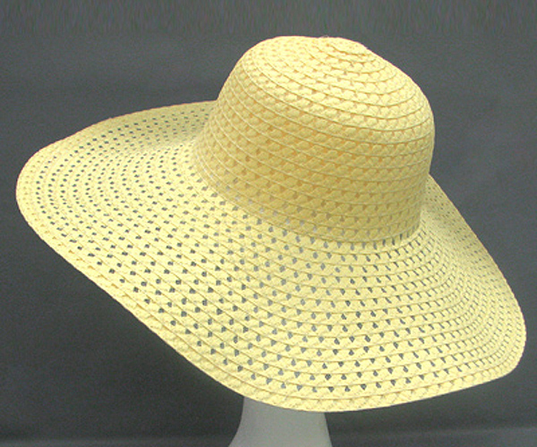 100% paper straw vivid crisscross hat