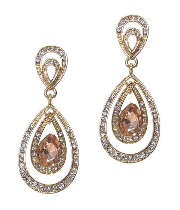 Luxury class austrian crystal party earring
