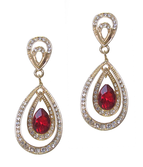 Luxury class austrian crystal party earring