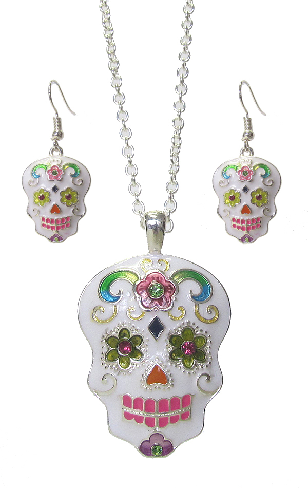 SUGAR SKULL NECKLACE SET