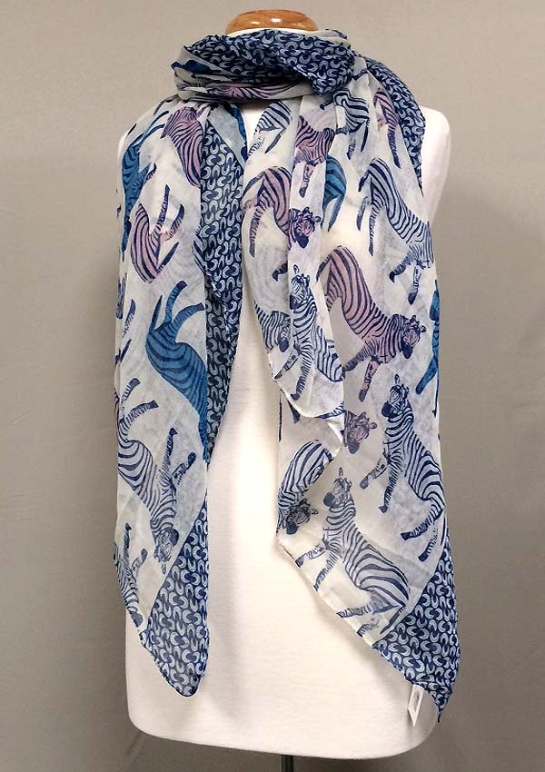 Zebra print scarf