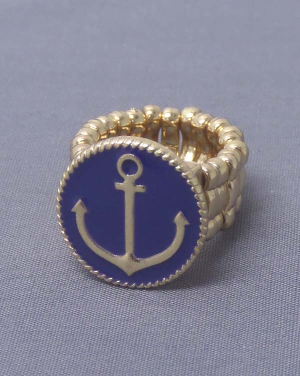 Epoxy anchor stretch ring