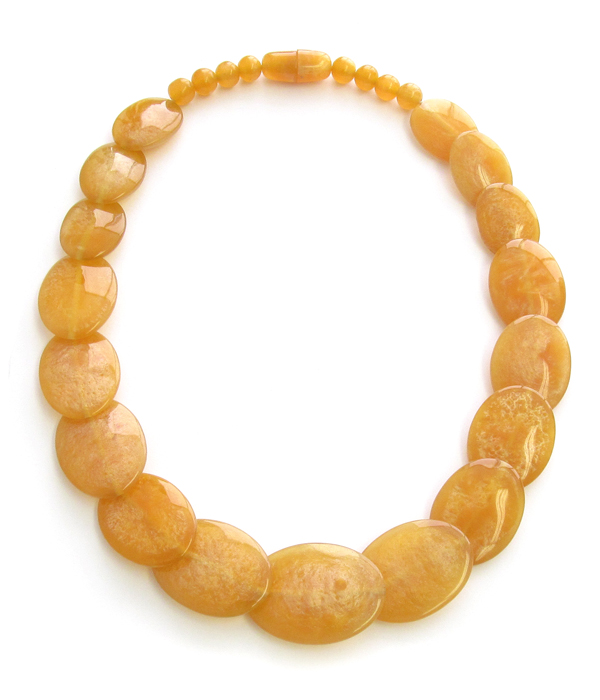 CHUNKY MULTI DISC BEAD LINK NECKLACE