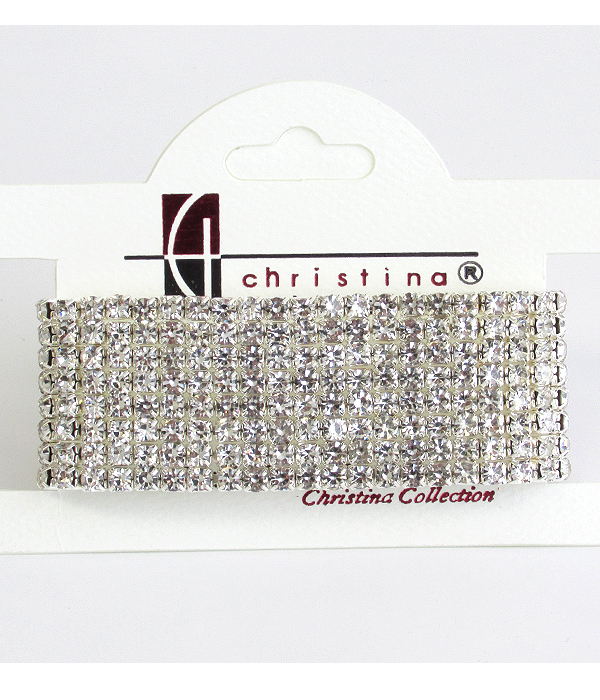 RHINESTONE STRETCH BRACELET - 8 ROW