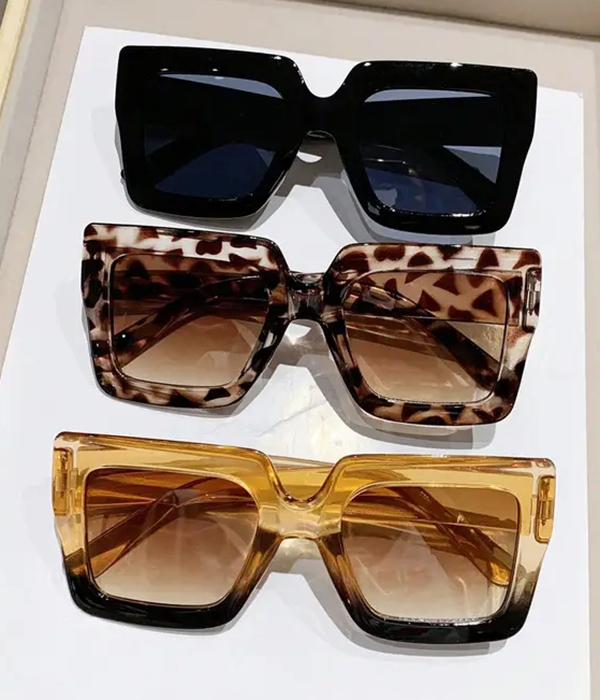 Retro oversized 3 sunglass set