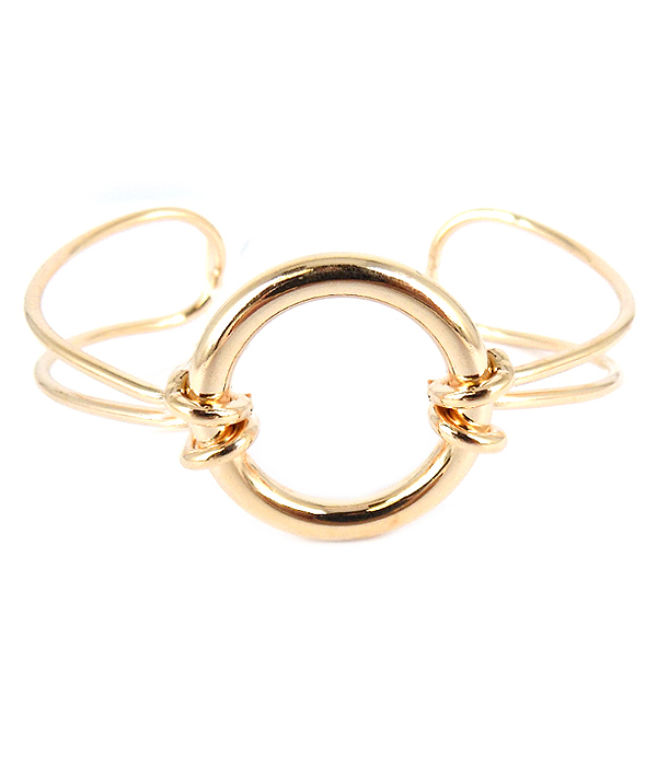 Metal ring bangle bracelet