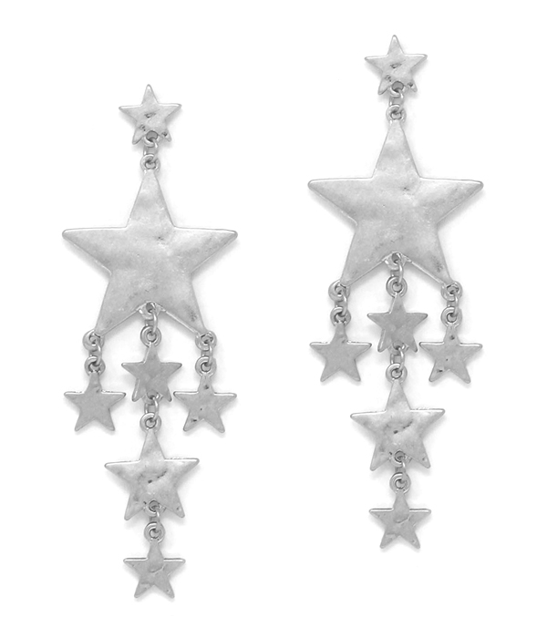 MULTI STAR DANGLE DROP EARRING