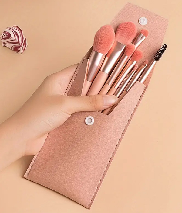8 piece makeup brush set
