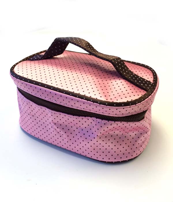 Misty round edge cosmetic pouch