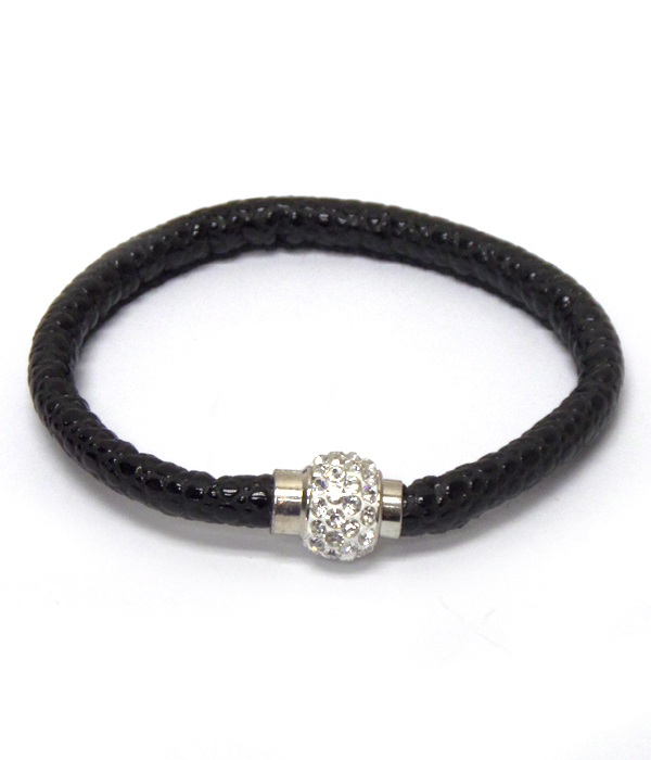 Pave ballwith crystals spotted bracelet 